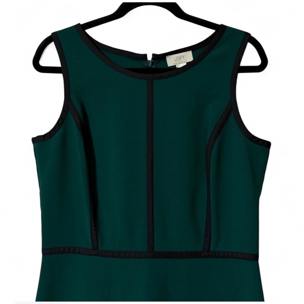 LOFT Elegant Green Sleeveless Dress - Picture 6 of 8